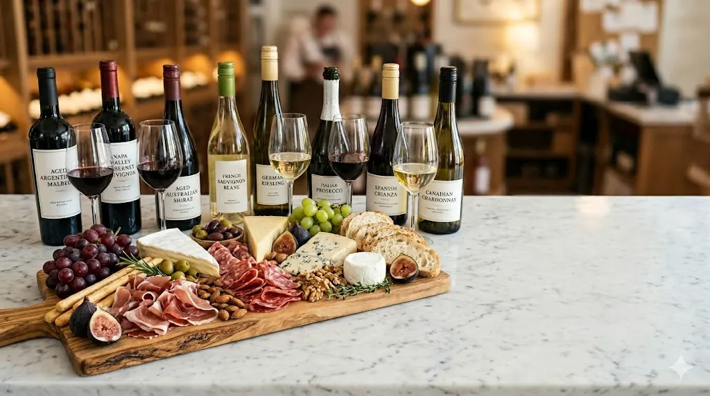 Fine wine selection at Galaxy Liquor - red, white, rosé and sparkling wines in Calgary NE